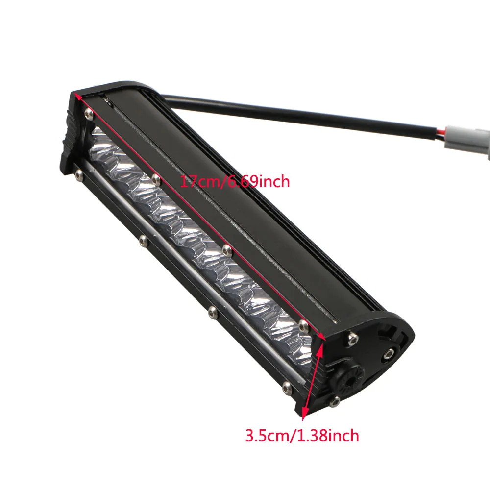 60W Motocross LED Light Wiring Harness Plug-Play Headlight Assembly For KLX110 CRF110 TTR110 YZ250F Dirt Bike Pitbike Handle Bar