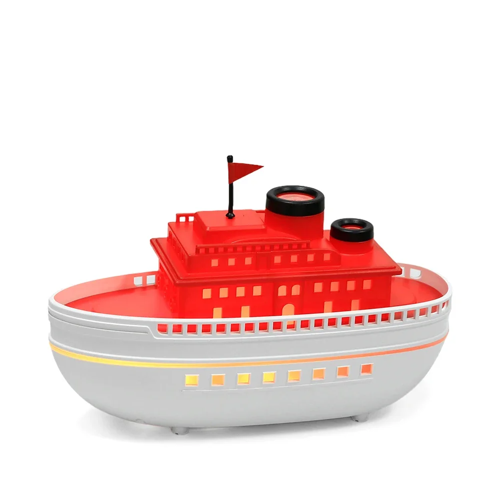 

Диффузор для ароматерапии с двойным туманом, декоративная деталь, режим непрерывного тумана, элегантный дизайн корабля, режим прерывистого тумана