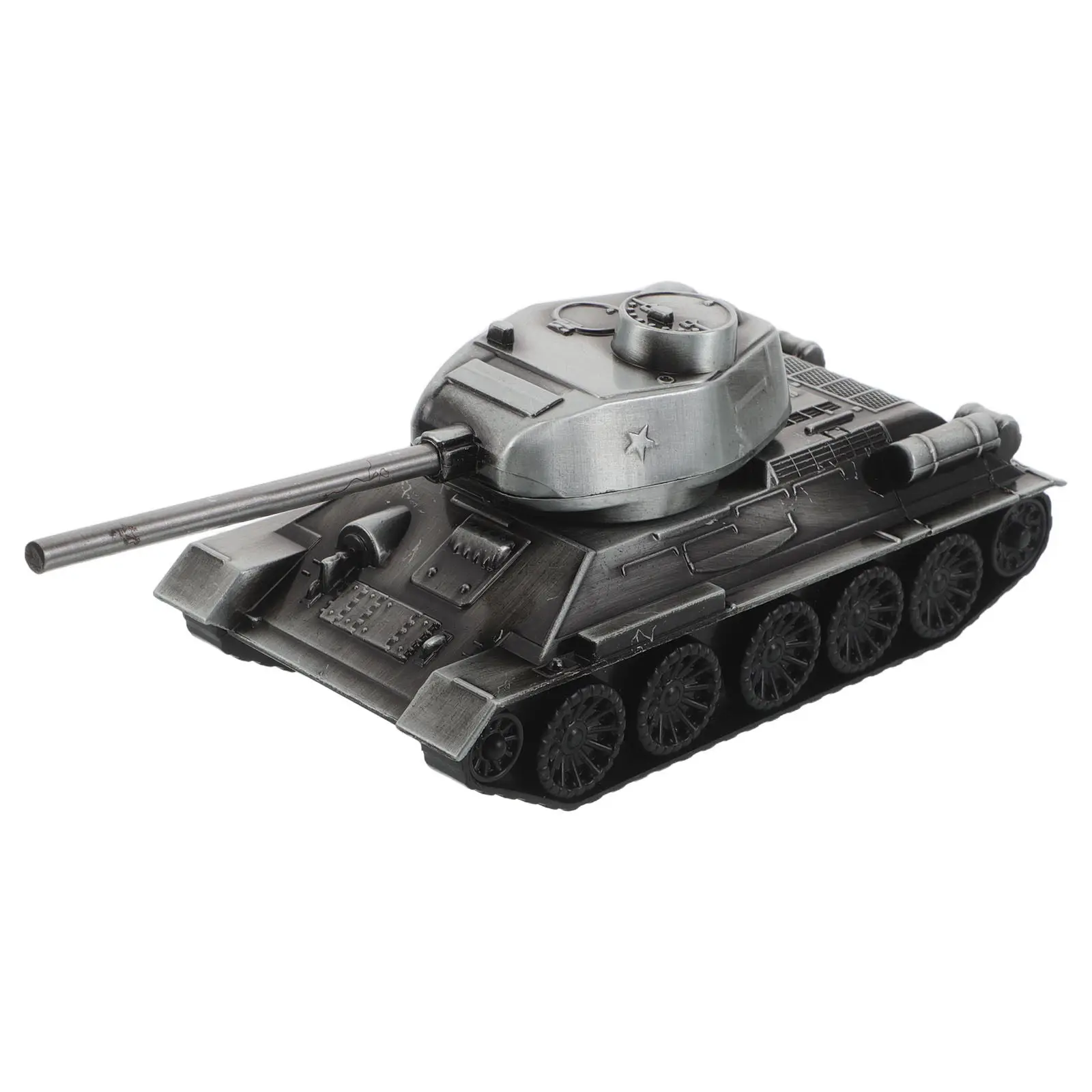 

7 Inch Detailed Alloy Tank Sculpture Authentic Vibrant Colors Office Desk Decoration Home Shelf Military Vehicle