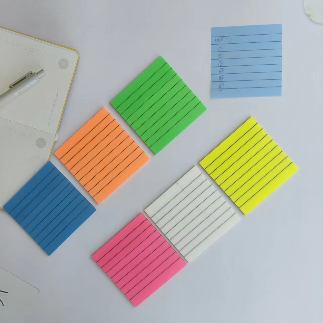 حزمة كبيرة من بطاقات الفهرس الملونة 6 ألوان مذكرة البطاقات التعليمية دراسة تذكير ملاحظات لاصقة المفكرة للوازم المكتبية والمدرسية