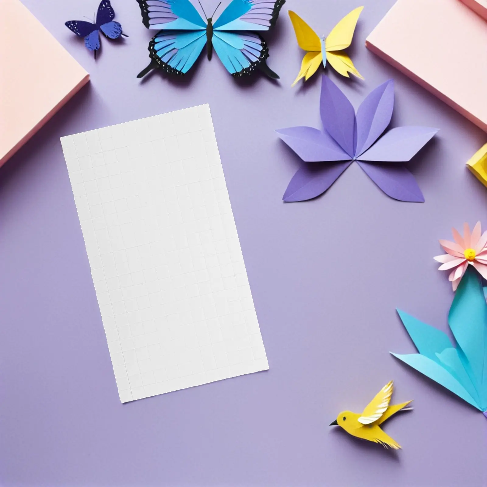 

15 листов клейких квадратов из пеноматериала, 0,24 дюйма, прочные 3D-подставки, двусторонние клейкие точки для поделок, скрапбукинга, фотостен