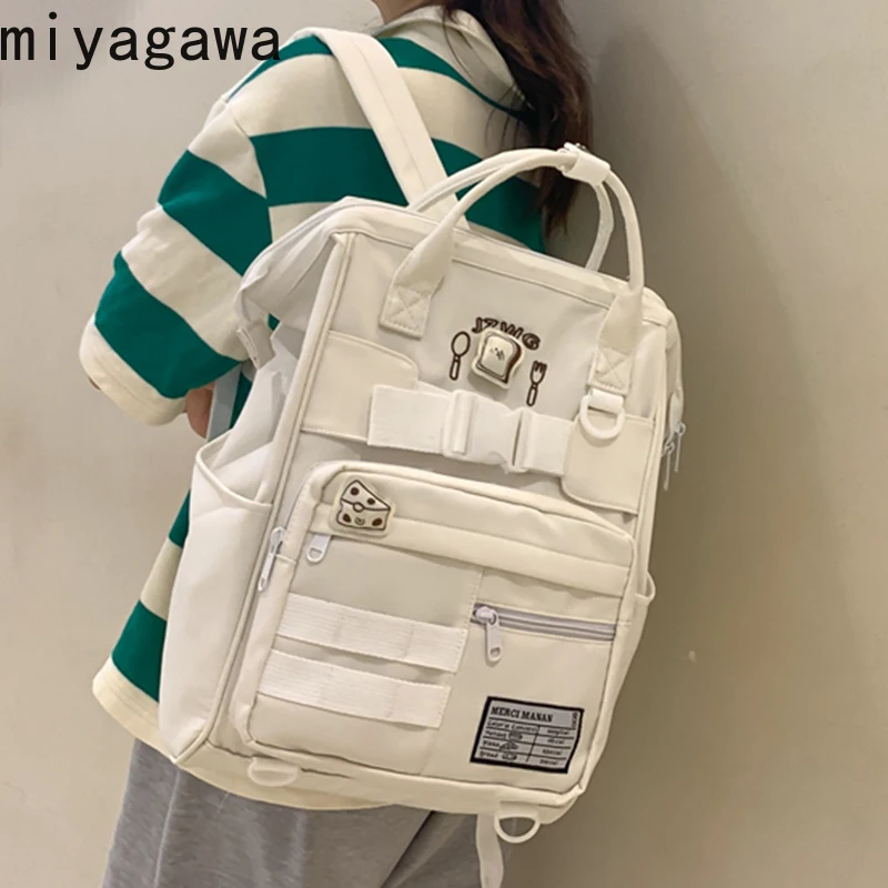 

Miyagawa New Female Japanse High Capacity Backpacks Trendy Women Preppy Style School Bags Cute Girl Travel Book Bag Fashion