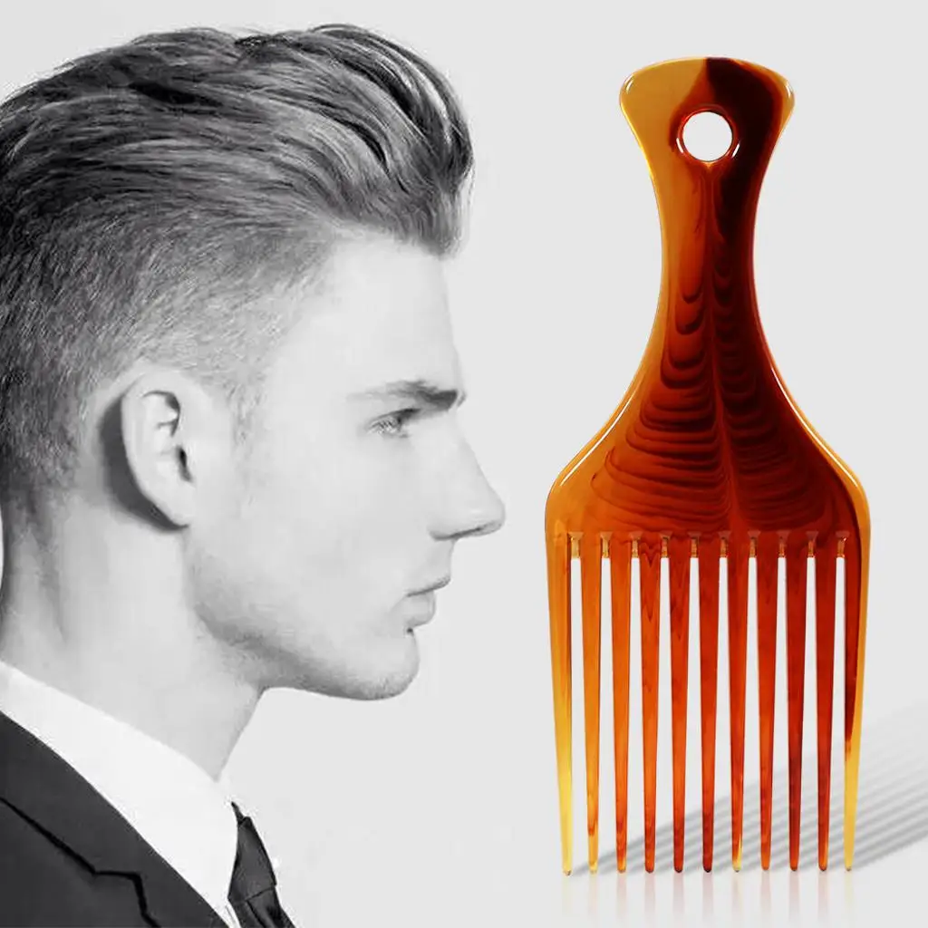 Hair Brush Comb Kit Plastic Pick Comb Dual Pack for Men Slick Back and Women Medium Long Hairstyles