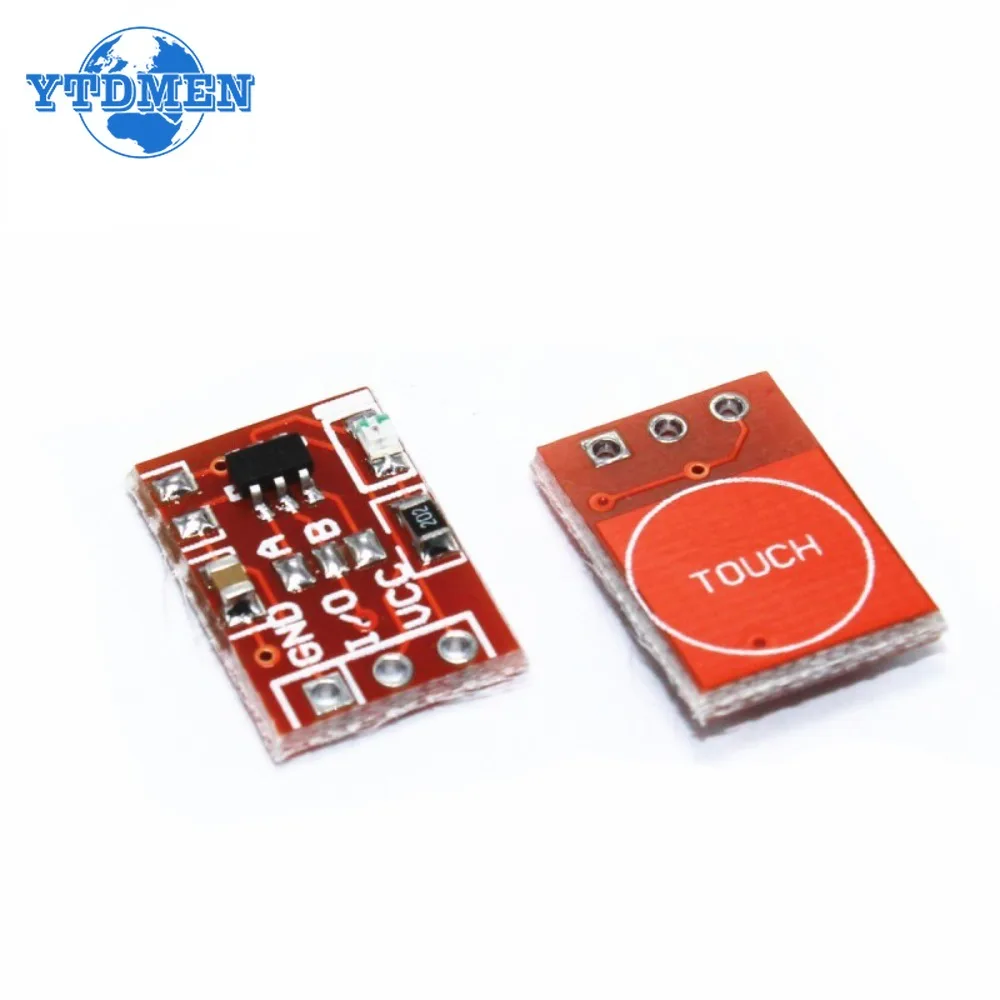 5PCS NEW TTP223 Touch Button Module Capacitor Type Single Channel Self Locking Touch Switch Sensor