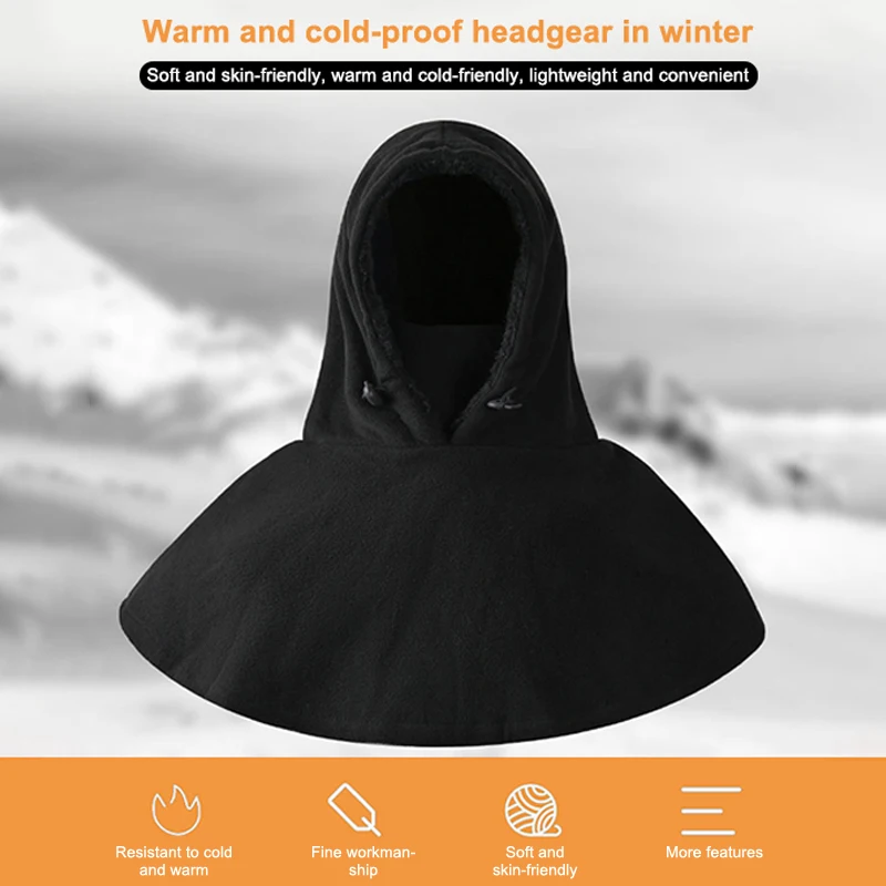 Winter Cycling Windproof Cap Shawl Neck Protector Outdoor Ski Hat Hat Plush Beanies Cap