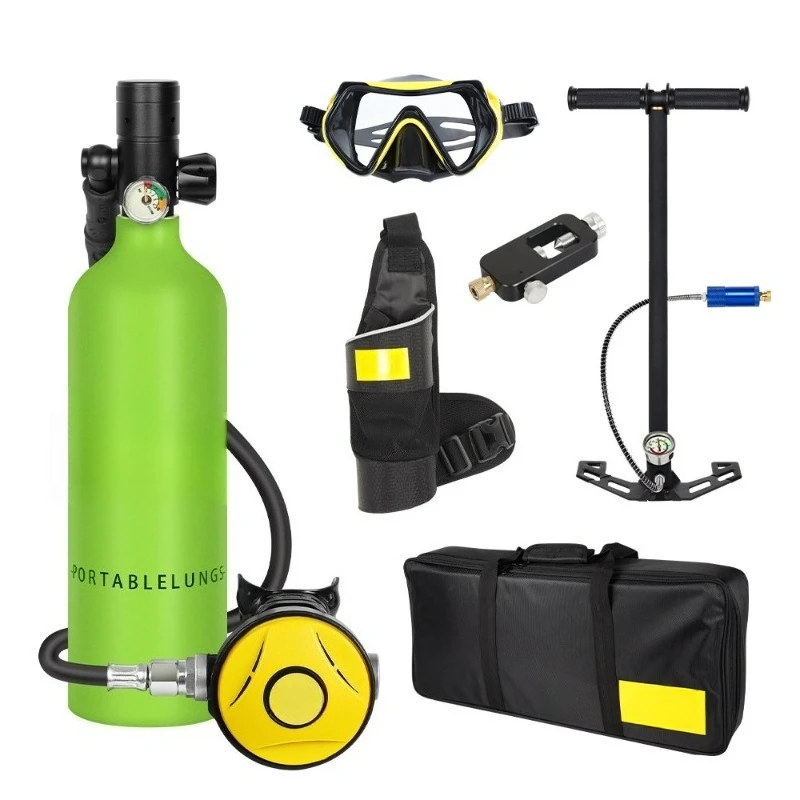 X4000Pro 1L Portable Scuba Diving Oxygen Tank Underwater Breather