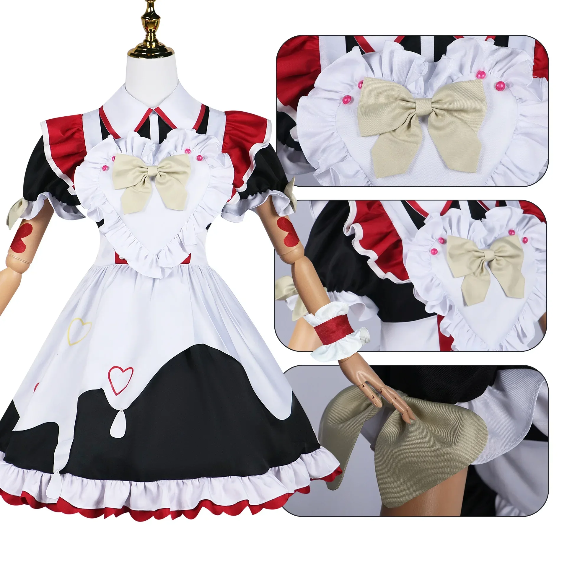 KAngel Needy Girl Ame Chan Cosplay Costume, Lolita Maid fur s, Anime Party Costume, Overdose Game, Needy Girl, New