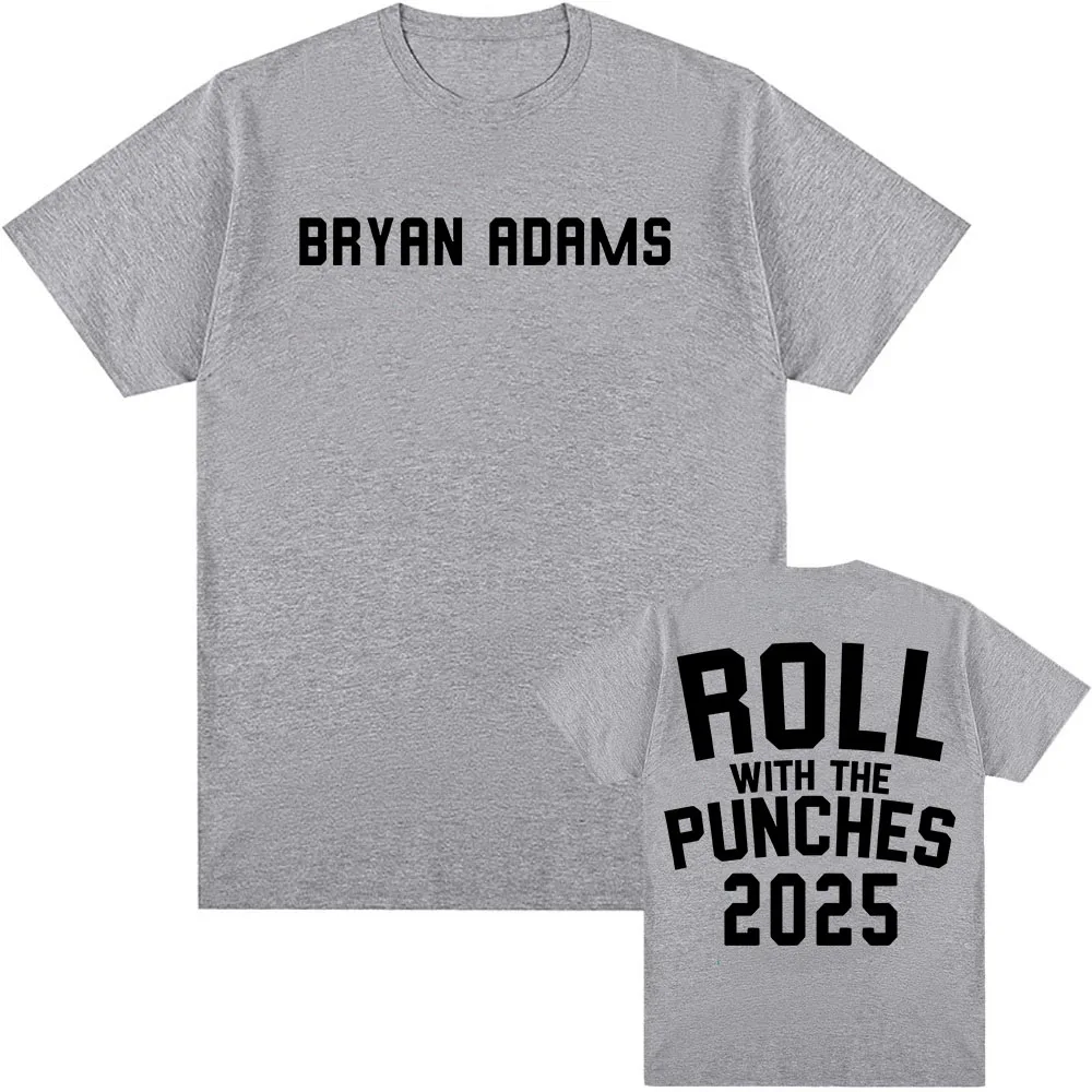 BRYAN ADAMS Singer Printing T-shirt ROLL WITH THE PUNCHES TOUR