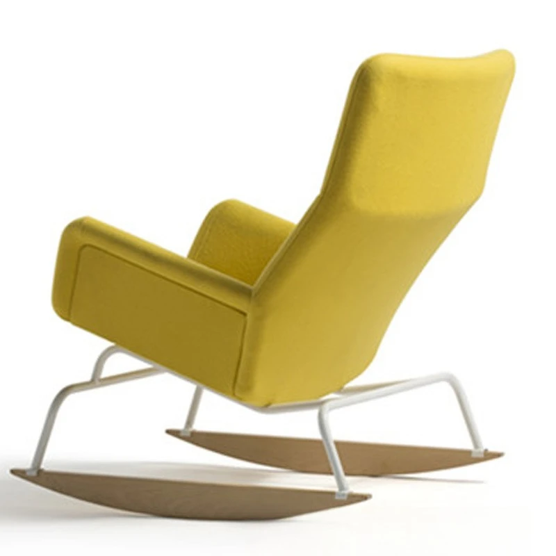 

Library Reading Chair Cloth Home Study Leisure Pleasure Chair Hotel Room Rocking Chair