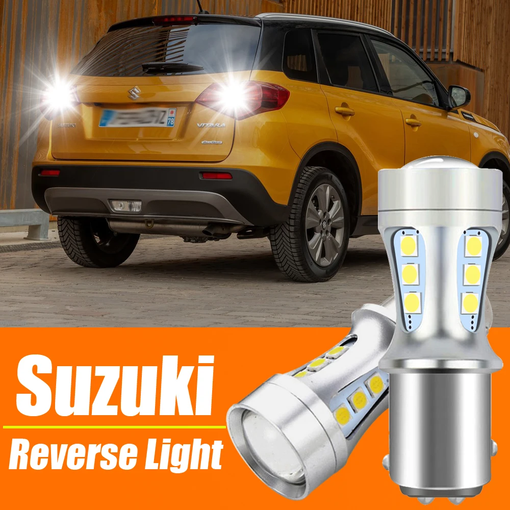 2pcs LED Reverse Light Blub Lamp P21/5W BAY15D For Suzuki Alto Baleno Celerio Grand Vitara Ignis Kizashi Swift SX4 Wagon R Samur