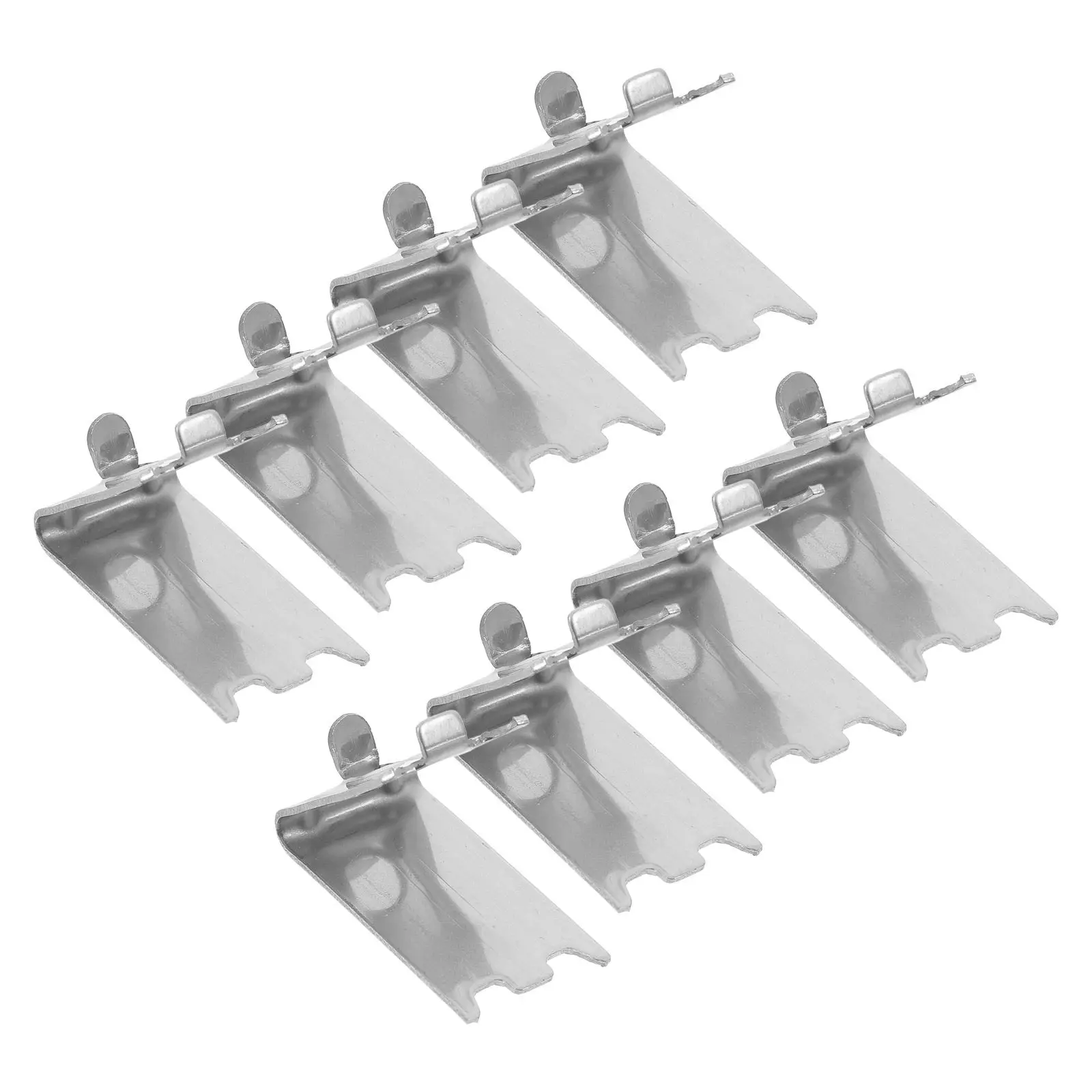 8Pcs Stainless Steel Freezer Shelf Clip Hooks Sturdy Refrigerator Support Clamps Cooler Shelf Braces Repair Fix Tool