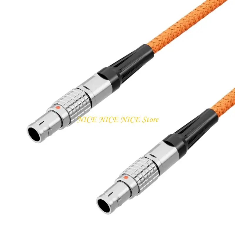 2Pin to 2Pin Power Cable with Identical Ends, Bidirectional Use and Locking Aluminum Housings for Camera Production
