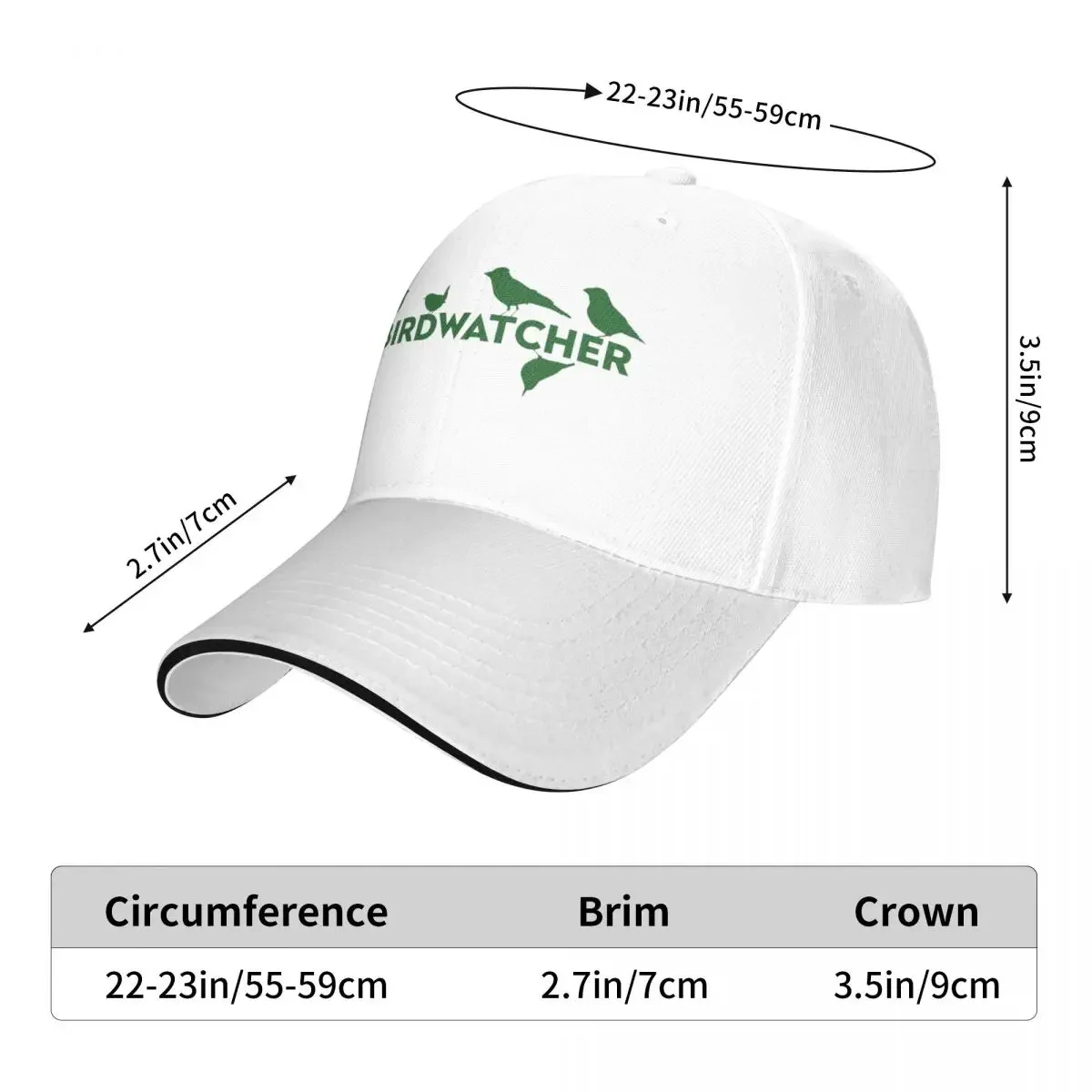 Birdwatcher Cap Fashion Casual Baseball Caps Adjustable Hat Hip Hop Summer Unisex Baseball Hats Customizable Polychromatic