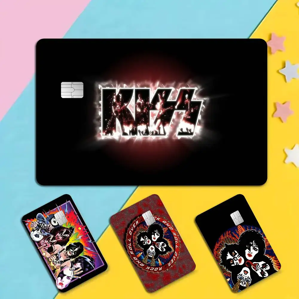 K-KISS BAND Fashion Matte Gold Silver Black Matte Film Skin Sticker Tape for Bank Credit Debit Card