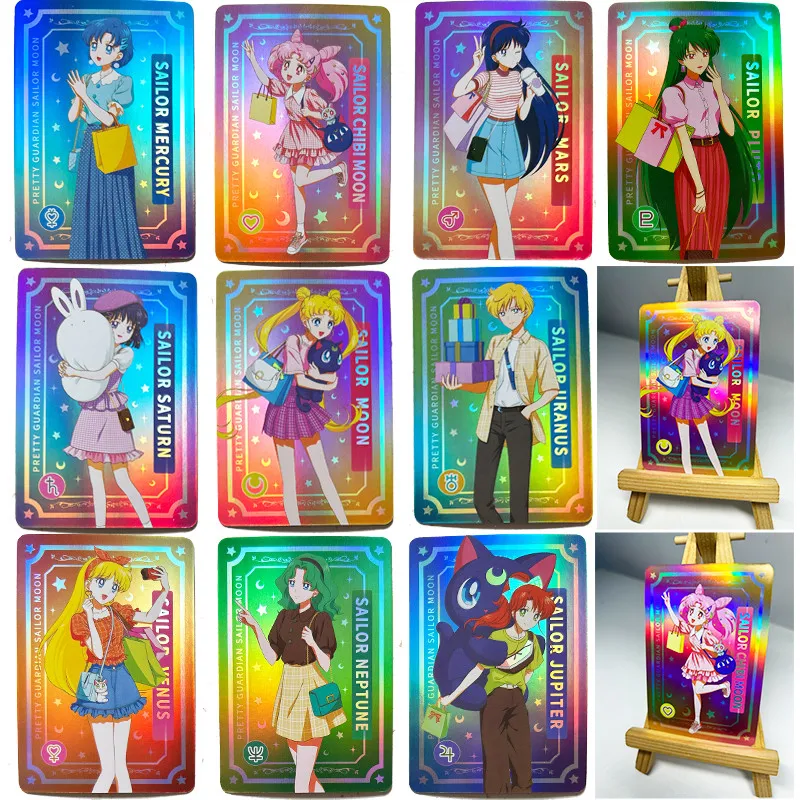

Набор из 10 DIY-карточек с автографами Сейлор Мун (Цукино Усаги) для коллекционирования, аниме, мультфильм, рождественский подарок, игрушка