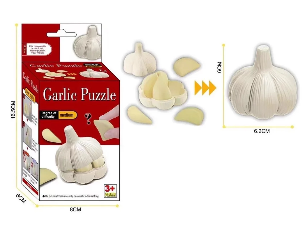 

Original Food Material 3D Assembly Model Garlic Puzzle Figure Miniature Item Kids Toys Gift