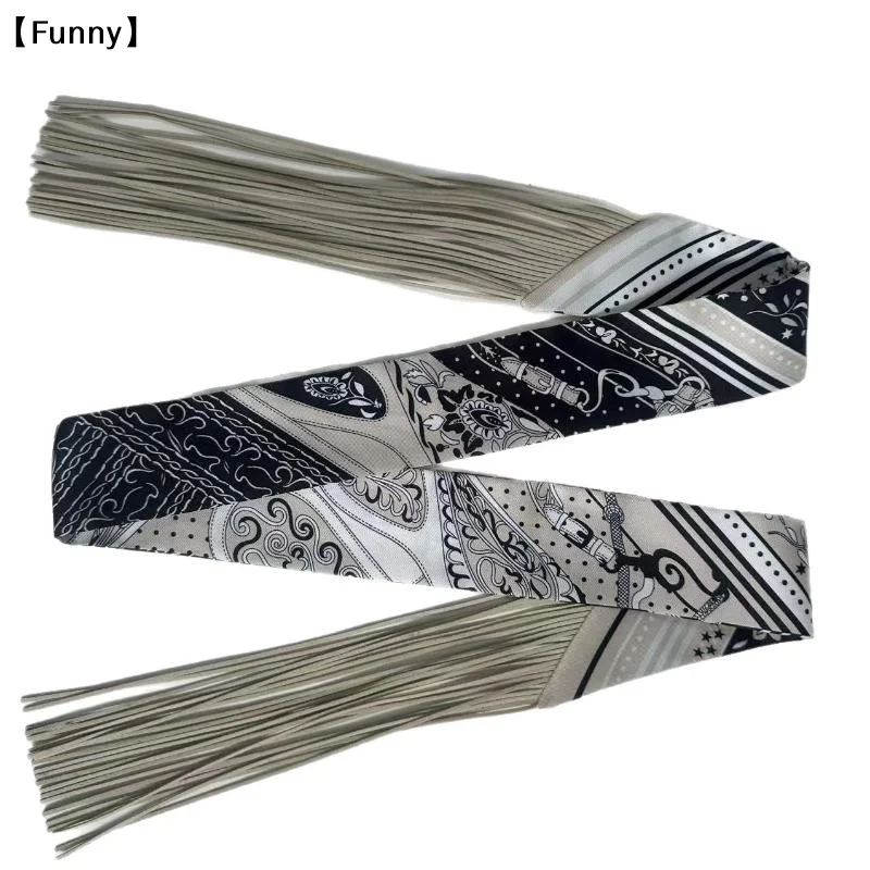 

tipoFunnyezione130x5 см Frędzel Европа Весна Новый Орех кешью Декоративный маленький шелковый шарф Повязка для волос Сумка с ручкой Лента Маленький шарф