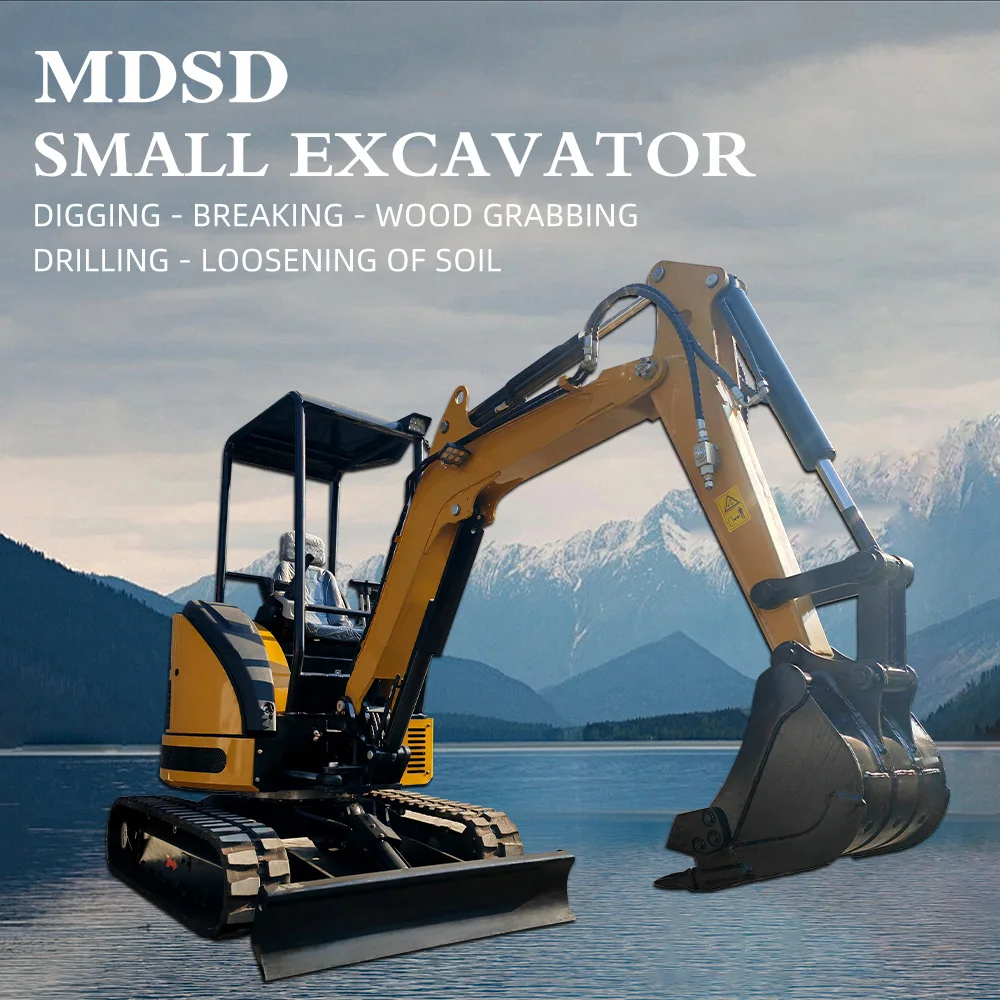 

Garden 0.8-2 Ton Mini Excavator Compact Easy Access Narrow Space & Orchard Work Customized Micro Digger for Farming/Landscaping