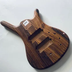 JB570 Solid Wenge Top 6 or 5 Strings Electric Bass Body HH Active Pickup Model Jazz Bass DIY Guitar Parts for Replacement