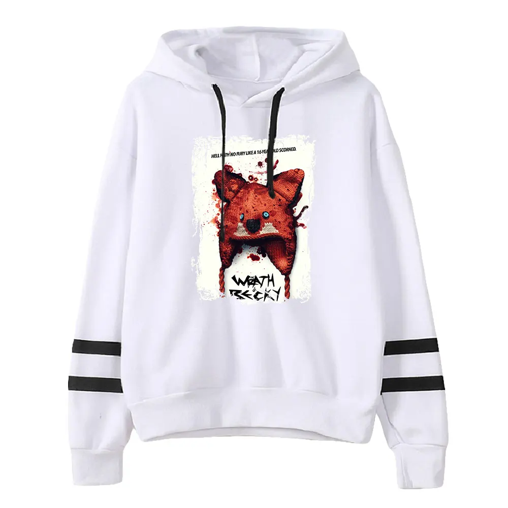 Sudadera con capucha de manga larga para hombre y mujer, suéter unisex con estampado de horror de THE WRATH OF Hannah, estilo hip hop