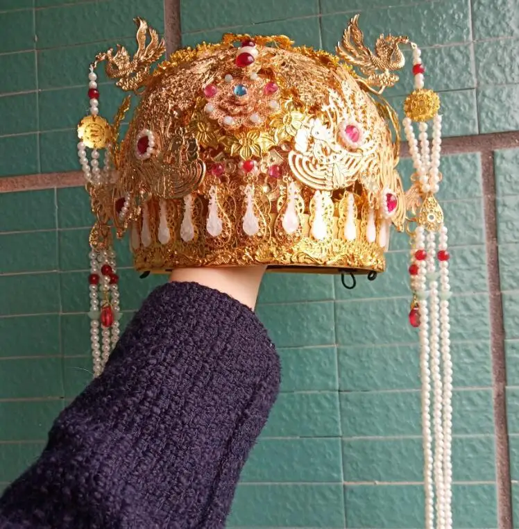 Chinese Women's Phoenix Crown  Qing Dynasty Headwear Queen