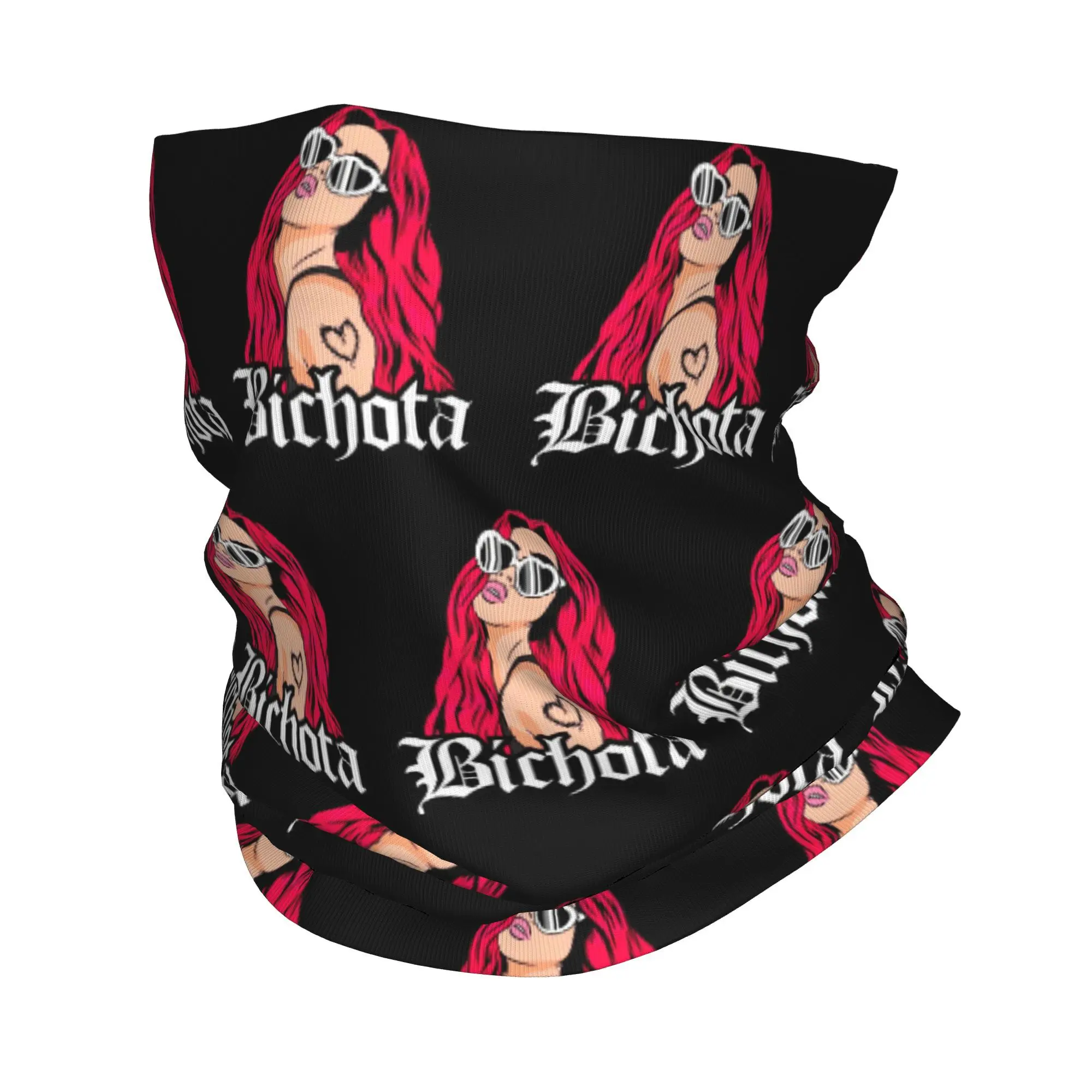 Custom Singer Karol G Neck Gaiter Women Men UV Protection Winter  Bandana Scarf for Cycling