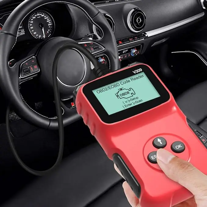 

Диагностический сканер V309 Advanced OBD2 - профессиональный считыватель кодов и инструмент для сканирования данных в реальном времени, проверки индикаторов двигателя и диагностических кодов.