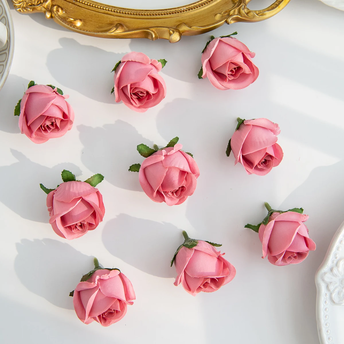 Künstliche Blume Seide Günstige Rose Kopf Hause Hochzeit Dekoration Weihnachten Party DIY Geschenk Box Sammelalbum Handwerk Handgelenk Blume Hotsale – Detail 7