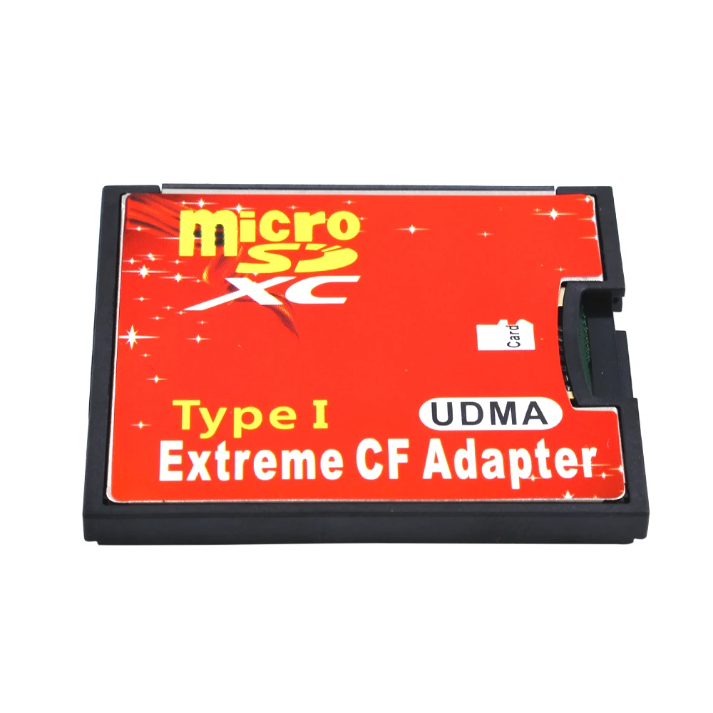 TISHRIC New Micro SD To CF Adapter MicroSD SDXC SDHC To Compact Flash Type I Converter Memory Card Reader Only For SLR Camera