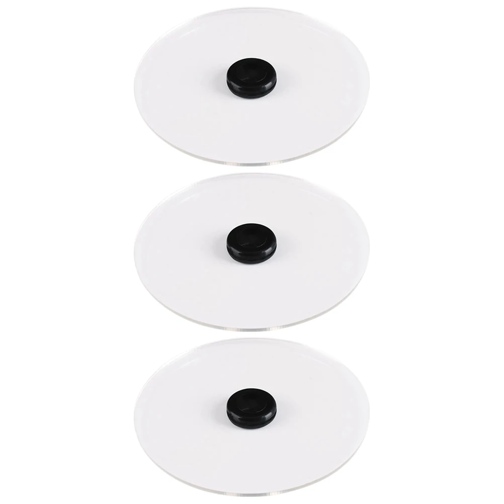 

3Pcs Smoke Infuser Lid Acrylic Easy Clean Suitable Glasses Cups Cocktail Whiskey Kit Round Cover Kitchen
