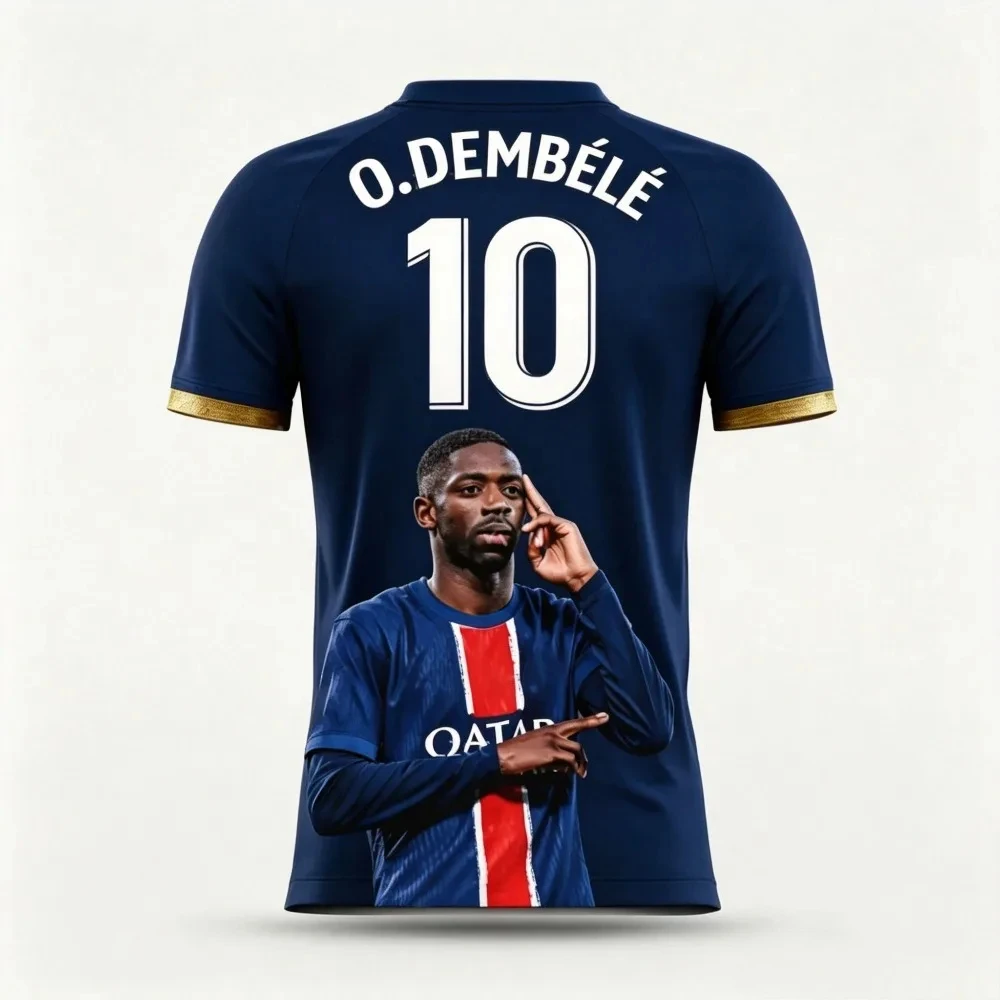 La Última Camiseta de Fútbol De Bruyne del Paris Saint Germain 10 para 2026, Moderna para Hombre y Mujer, Impresa en 3D para Uso Doméstico