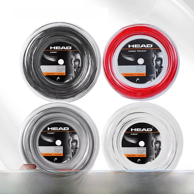 

Head Hawk Touch Polyester Tennis String Large Reel Power Elastici for Tennis Enthusiasts Sports Fitn Fans Supplies