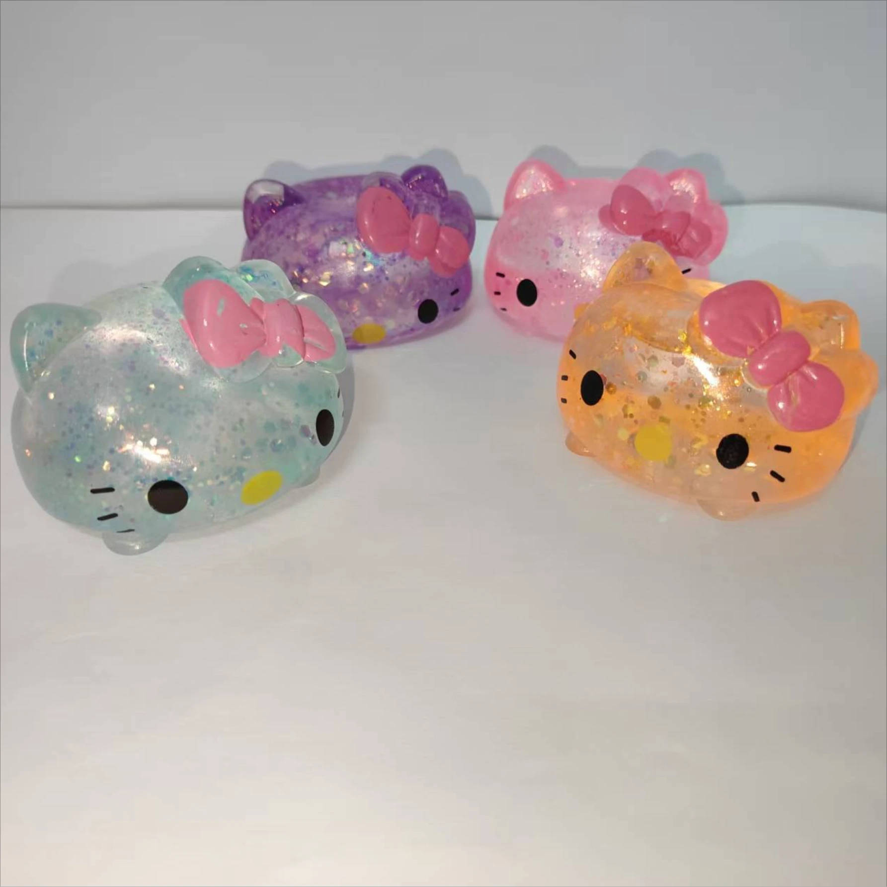 New Hellokitty Squishy Toy with Maltose Slow Rising Stress Relief Fidget Ball Soft Squeeze Toys Relieving Anxiety view 5