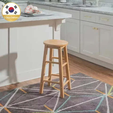 바 단단한 나무 의자 가정용 밀크 티 숍 단순 높은 의자 다기능 북부 강력한 내 하중 용량 바 의자