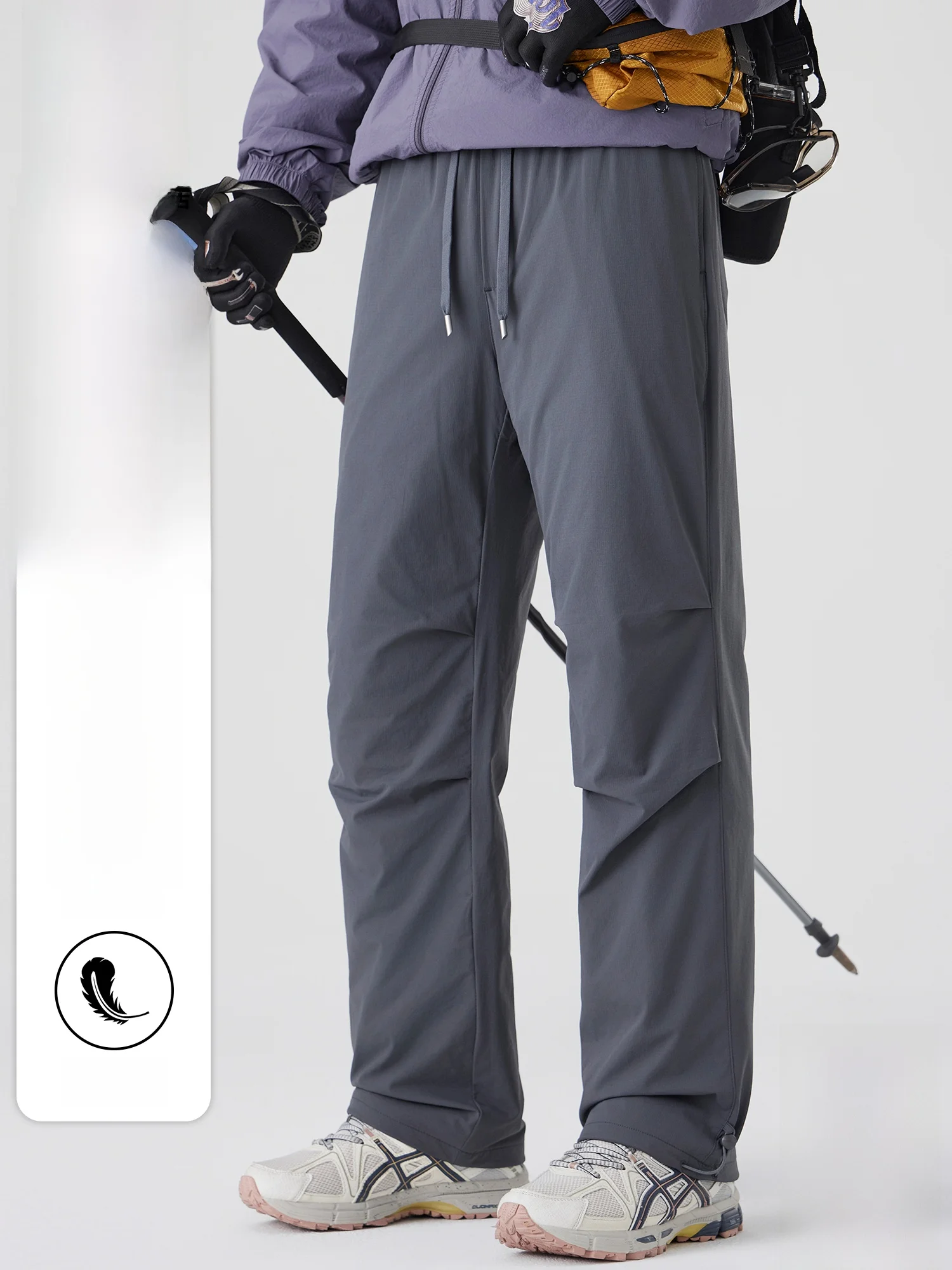 

PaulFrank Winter Du down Thermal Straight Leg down Pants Men's Outdoor Workwear Casual Paratrooper Trousers Faionable Pol...