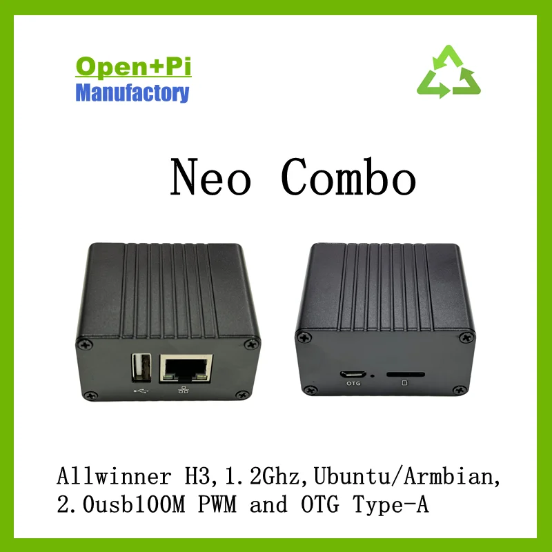 Select-Pi Nano NEO 512M with CNC case kit, allwinner H3 1.2Ghz, LEDE/Ubuntu/Armbian,2.0usb100M PWM and OTG Type-A