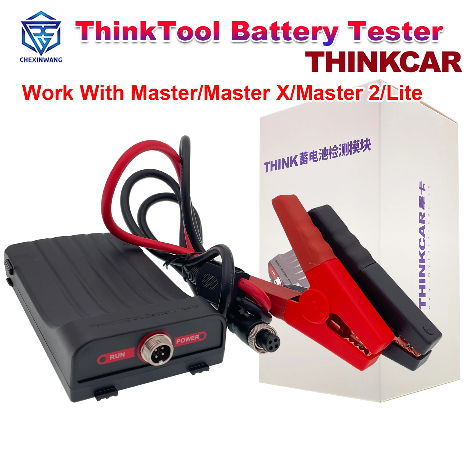 THINKCAR ThinkTool Battery Tester Module for OBD2 Scanner Vehicle Diagnostic Equipment Tool Work With MASTER 2 MASTER X Lite