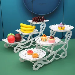3-Layer Design Bicycle Model Cake Stand Fruit Tray Fashion Dessert Table Decoration Wedding Dim Sum Biscuit Display Rack 1pc