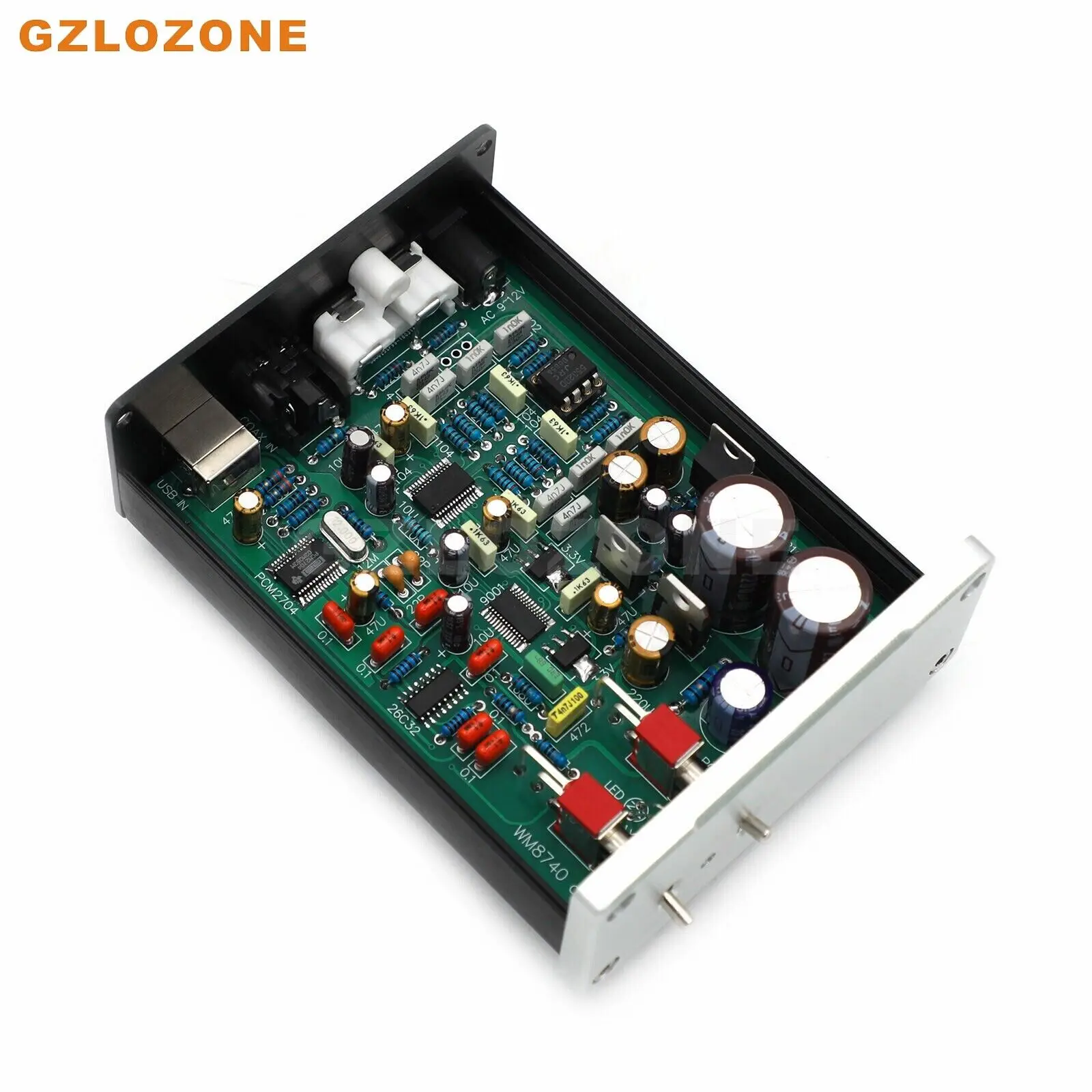 

WM8740+DIR9001+PCM2704 Audio DAC / USB /COAX Audio Decoder Board (B6-35)