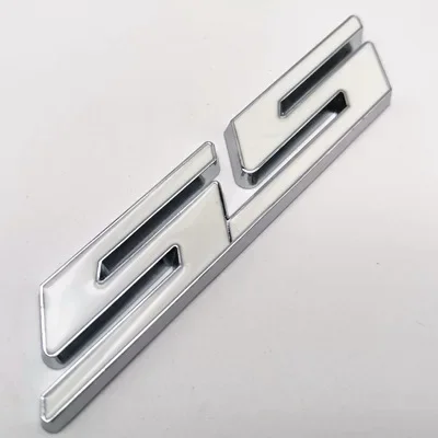 ملصق سيارة معدني ثلاثي الأبعاد شعار SS شارة شعار لسيارة شيفروليه SS كامارو سيلفرادو لاكيتي سبارك كروز اكسسوارات #6