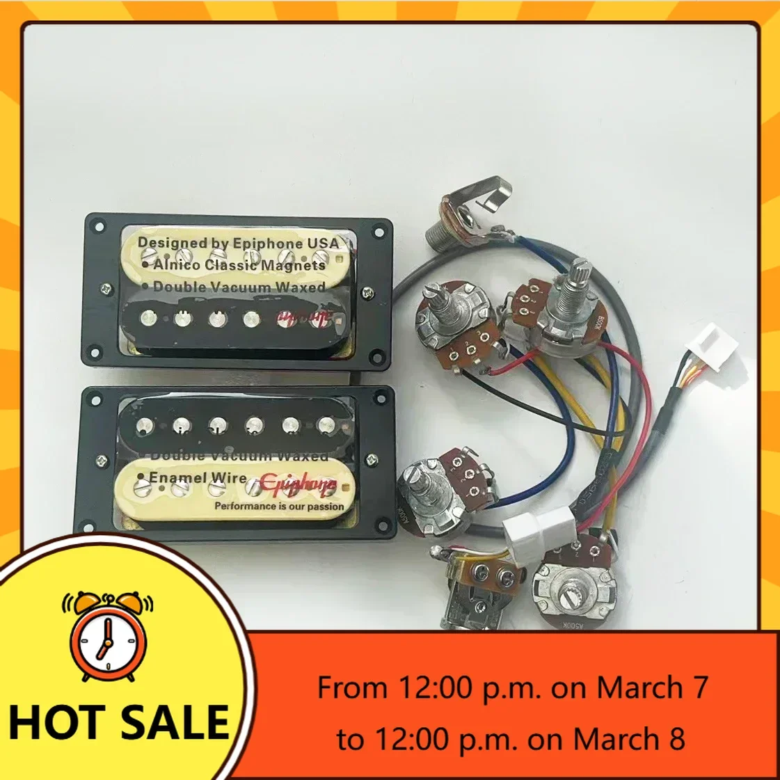 

Q-X- Music Store-Original Korean made standard electric guitar humbucker 1C with 2V2T wiring harness