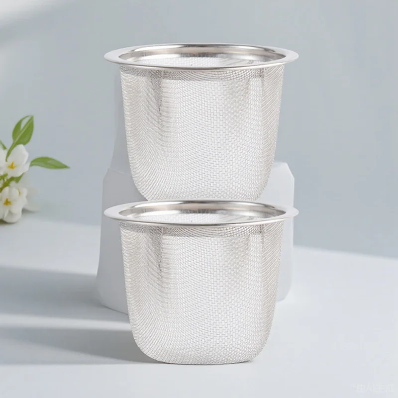 

10pcs Stainless Steel Strainer Fine Mesh Filter For Loose Leaf Dregs Home Office Kitchen Bar Use Tea Strainers Fine Mesh Tea