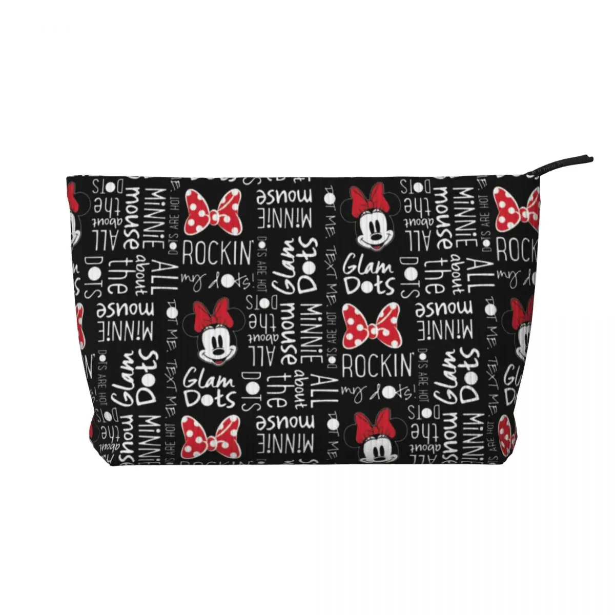 

Custom Minnie Mouse Toiletry Bag Women Cosmetic Makeup Organizer Ladies Beauty Storage Dopp Kit Box