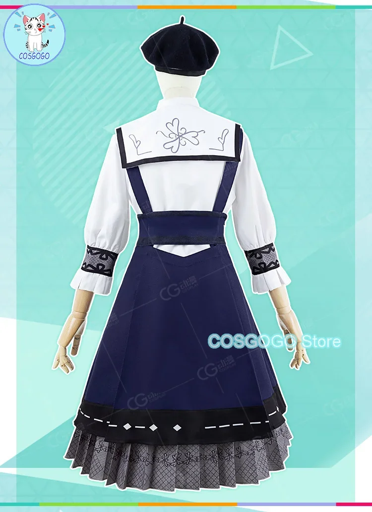 COSGOGO Gioco PJSK Hinomori Shizuku/Hanasato Minori Costume Cosplay Abiti di Halloween Abbigliamento donna