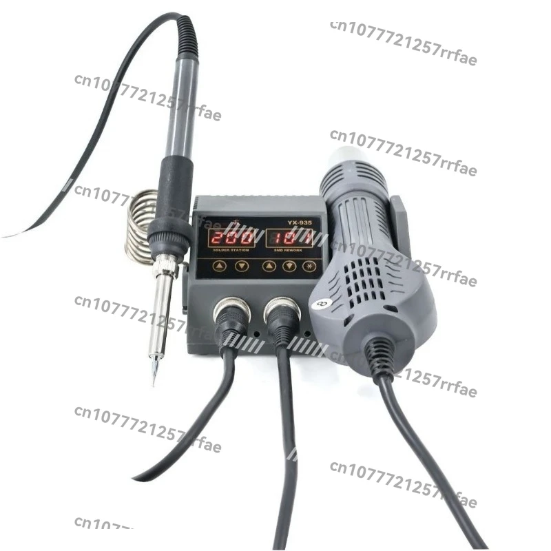 Maintenance welding table 2-in-1 electric soldering iron + hot air gun electronic components welding factory direct sales