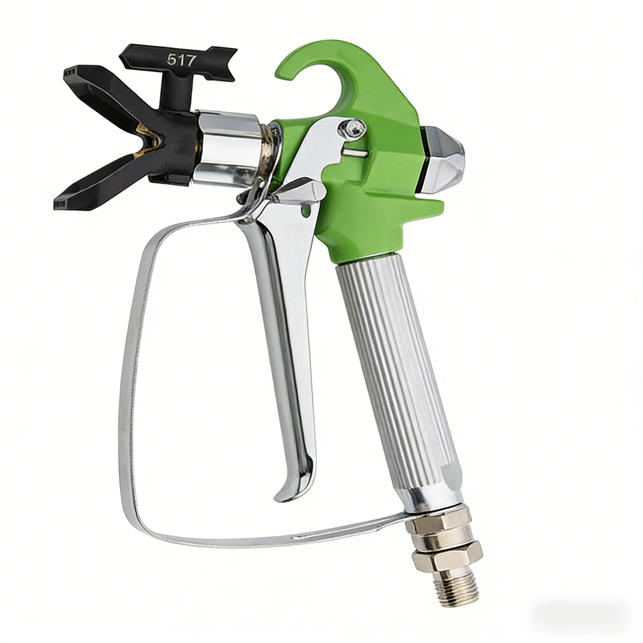 High Pressure Airless Paint Spray Gun with Nozzle Seat, Aluminum Alloy Spray Gun Tip 517 for Airless Sprayer