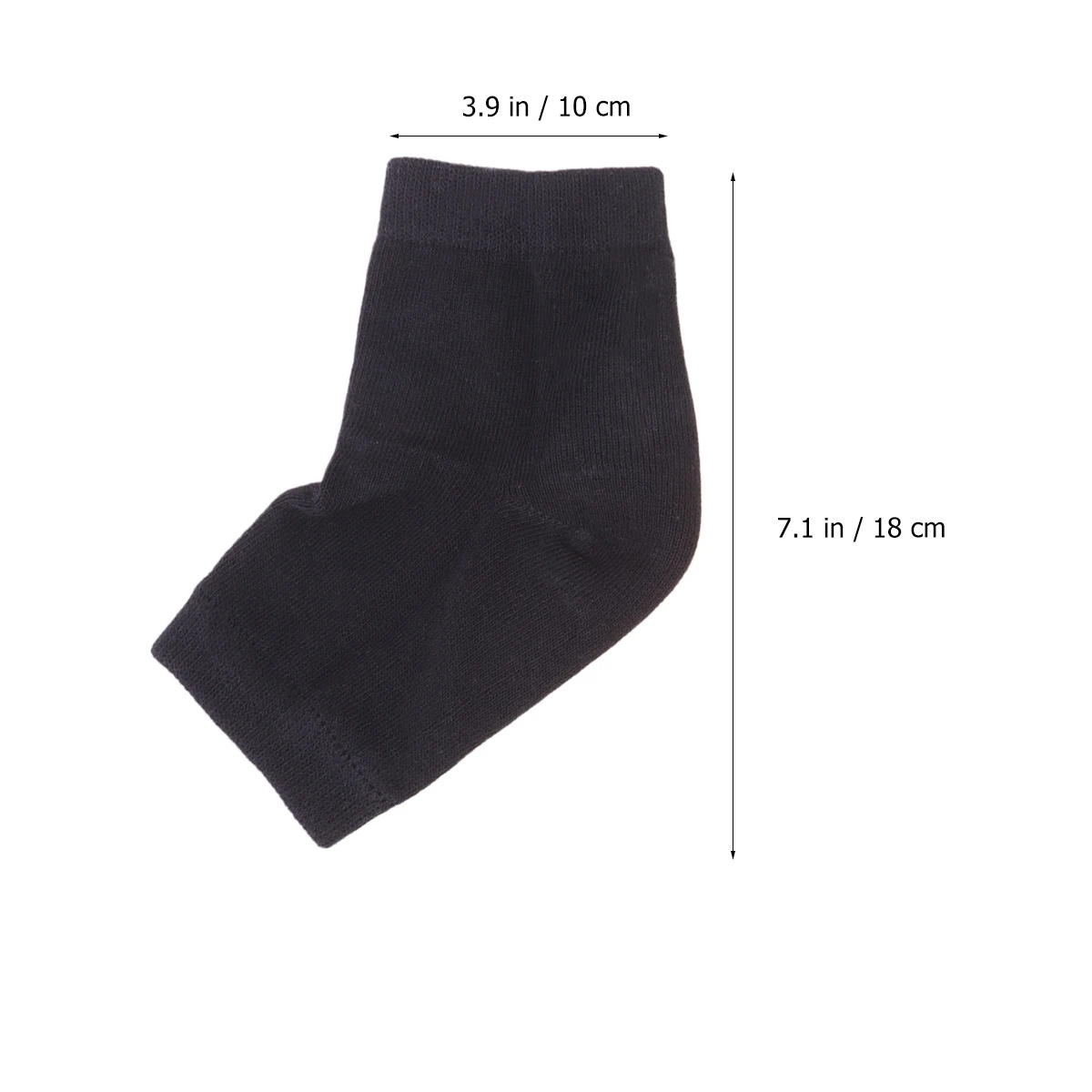 

2 Pairs Anti-crack Gel Socks Moisturizing Heel Night Wear Ankle Protector Soft Comfortable Breathable Foot Care Tools