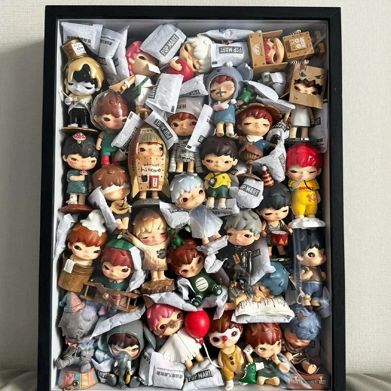 Storage box photo frame DIY pine can stacking three-dimensional figure storage display frame transparent dustproof doll