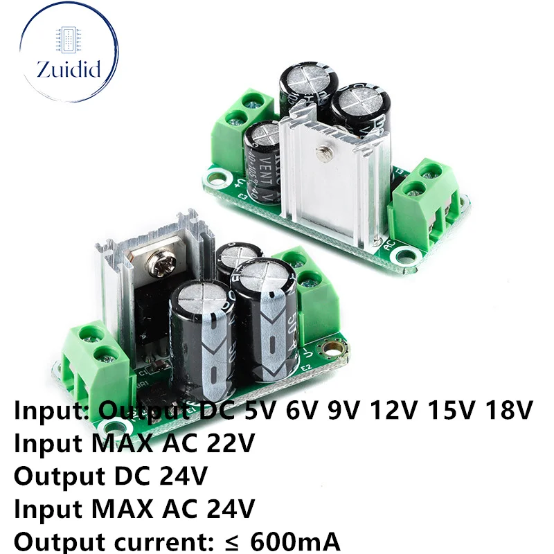 Regulated Power Supply Module Single 5V 6V 9V 12V 15V 18V 24V Rectifier Filter Board L7805 L7806 L7809 L7812 L7815 L7818 L7824