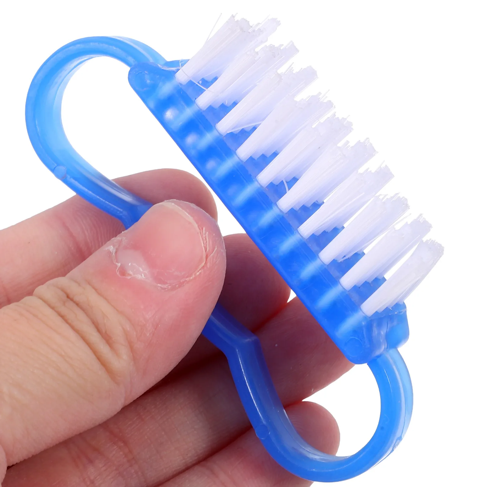 

10 Pcs Nail Cleaning Brush Manicure Tools Finger Brushes Hand Scrub Brushs Pp for Nails Fingernails
